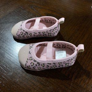 Baby 3-6 Month Pink Animal Print Shoes